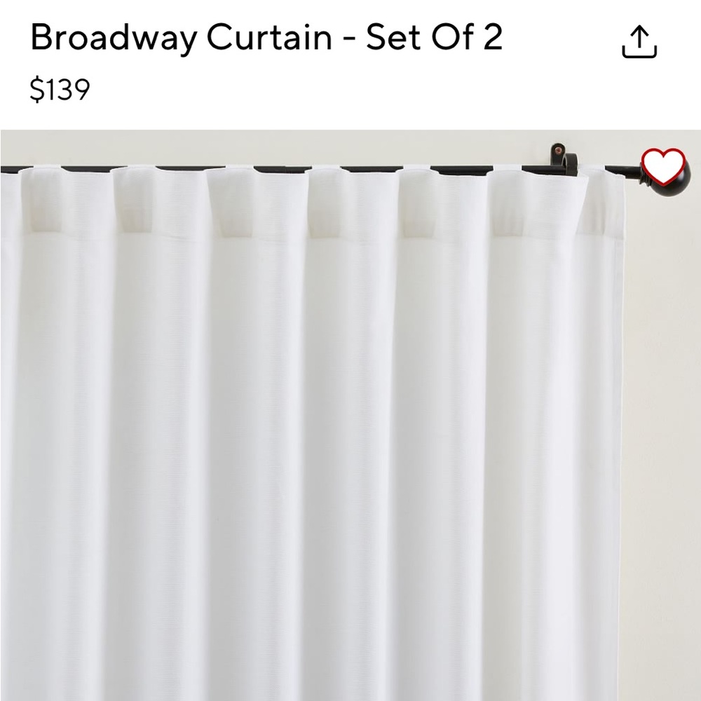 Pottery Barn Broadway Blackout Curtains